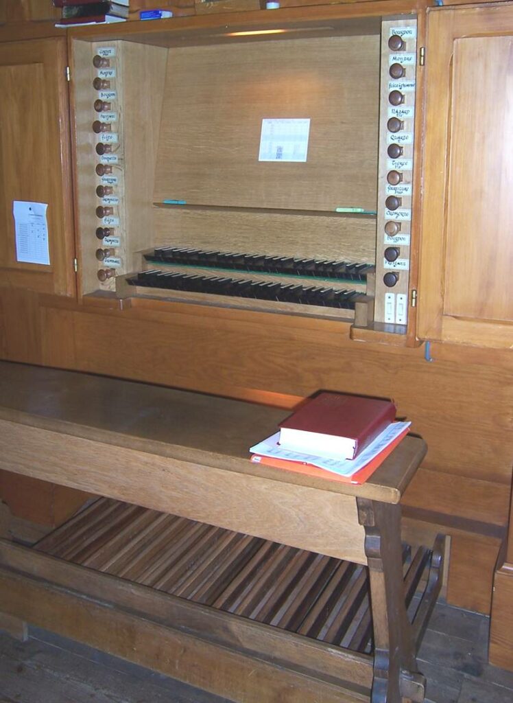 Console de l'orgue