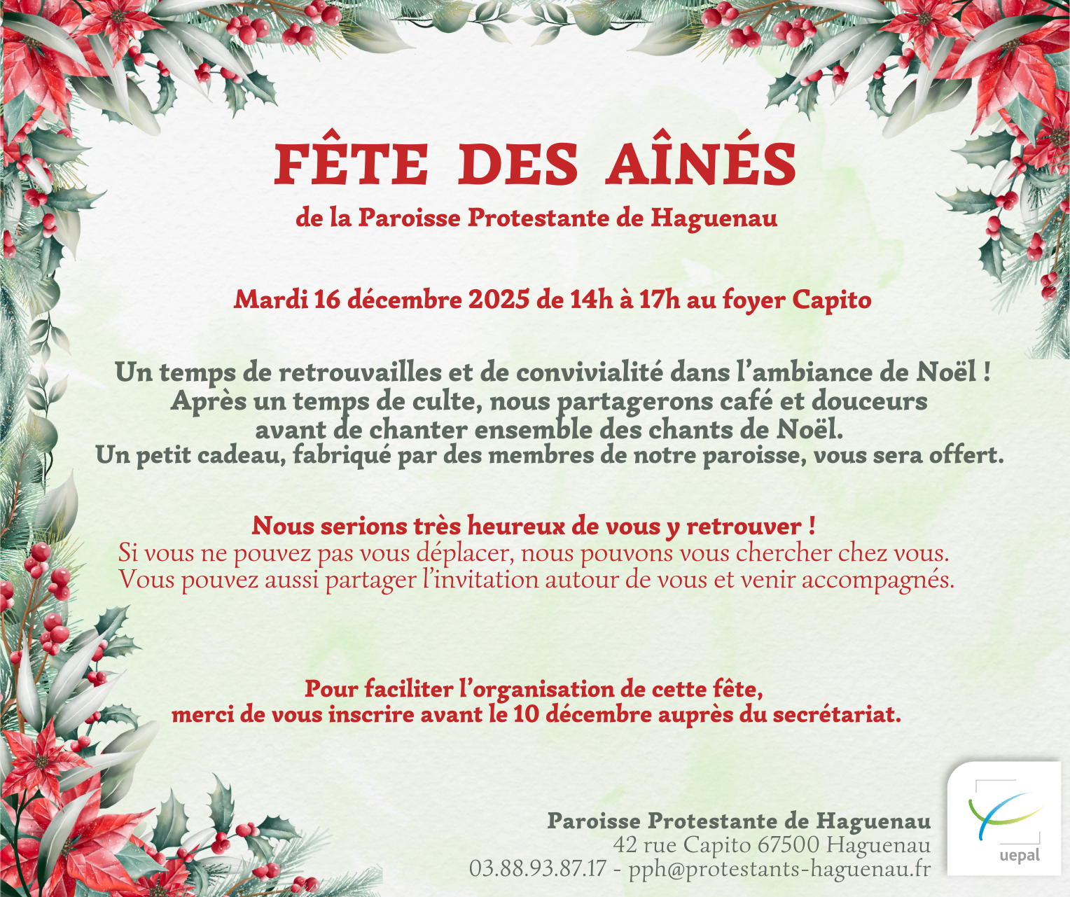 Fête de Noël des aînés