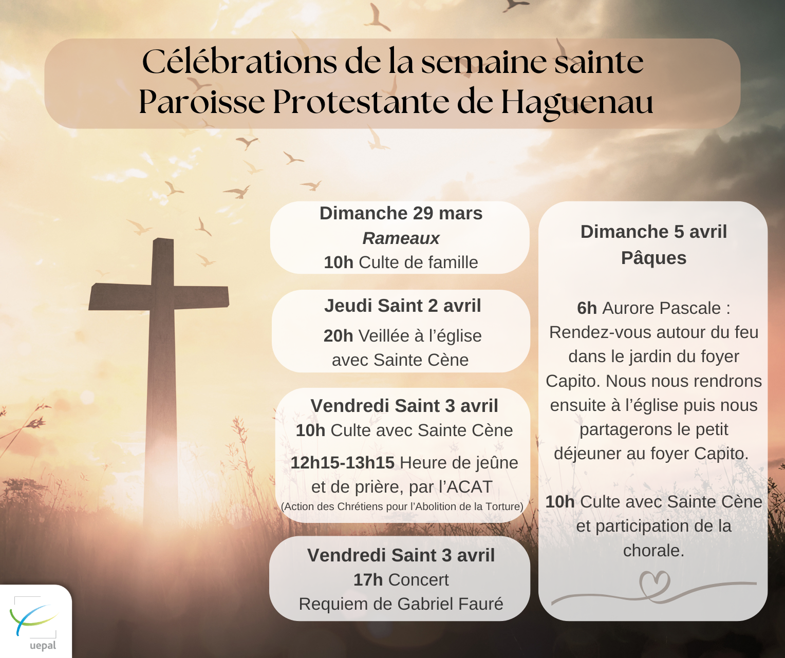 Célébrations de la Semaine Sainte