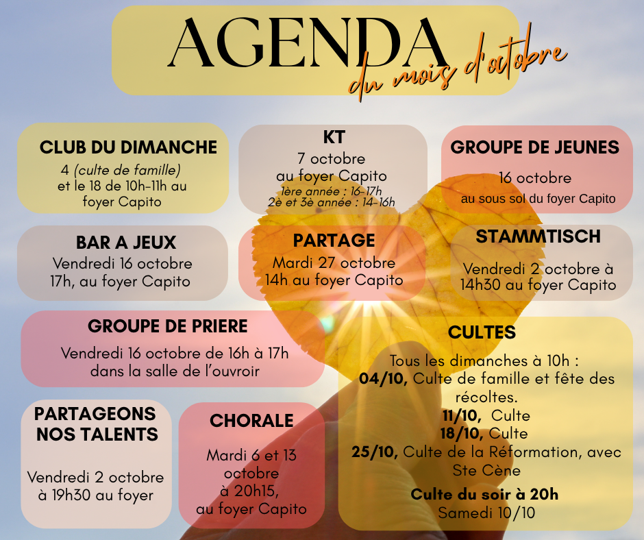 Agenda octobre 2026